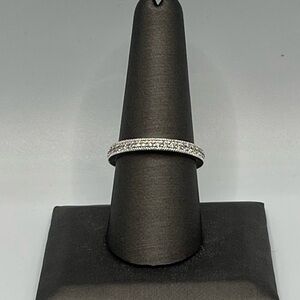 Freida Rothman Sterling Silver Pave’ Stacking Ring